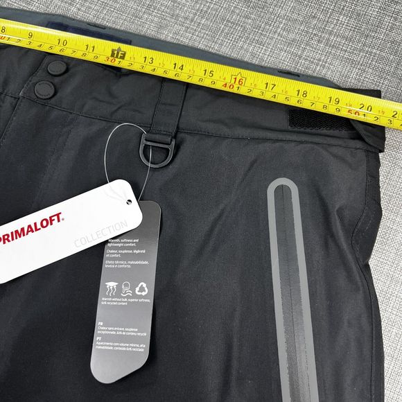 Lands End PrimaLoft Snow Ski Insulated Waterproof Pants Mens L (36-38) Black NWT - Picture 12 of 16